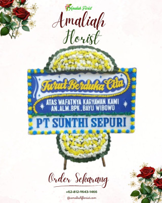 Papan Bunga Duka di Ulak Karang Selatan